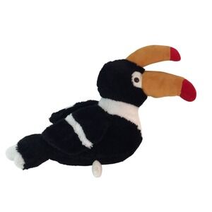 Kellytoy Rhinoceros Hornbill Toucan Bird Plush 12" Double Beak Stuffed Toy 2019